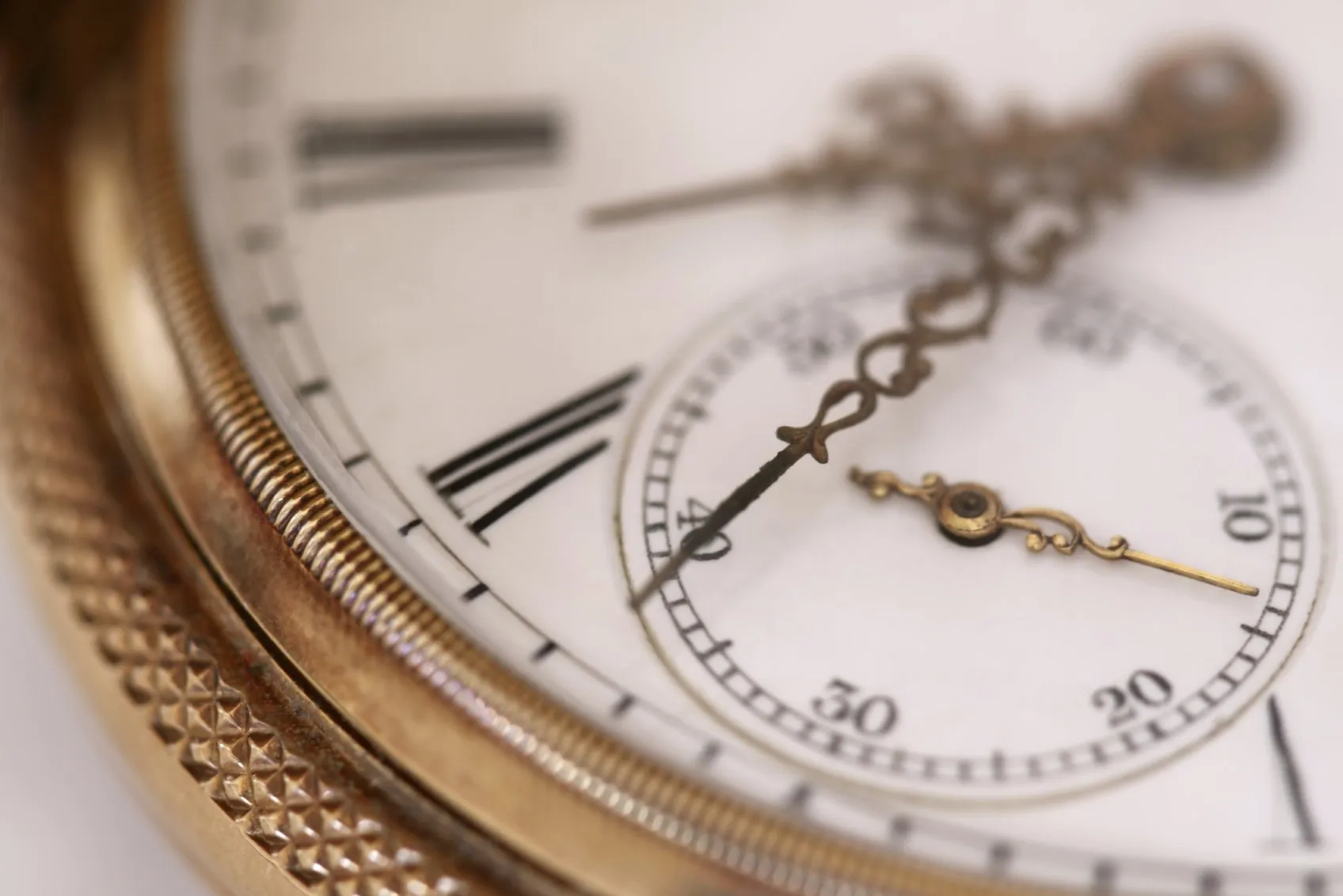 Closeup picture of a pocket watch